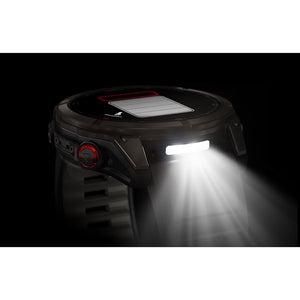Garmin fenix 8 Pro 51 mm- AMOLED Sap. Watch Watch Color: Grey Wristband: Black/ Pebble Gray - Silicone