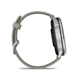 Garmin Venu 4 45mm Watch Watch Color: Silver Wristband: Silver Gray - Silicone