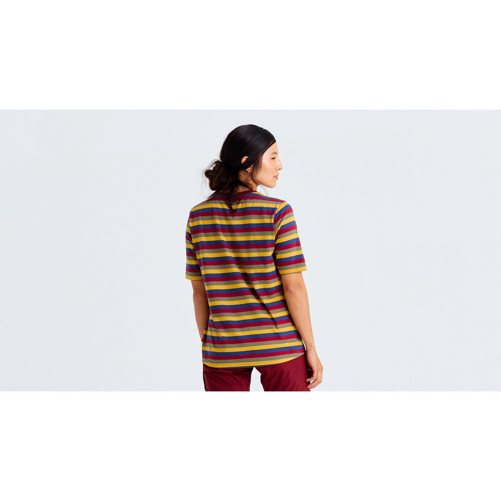 Women's Specialized/Fjällräven Cotton Striped Short Sleeve Tee