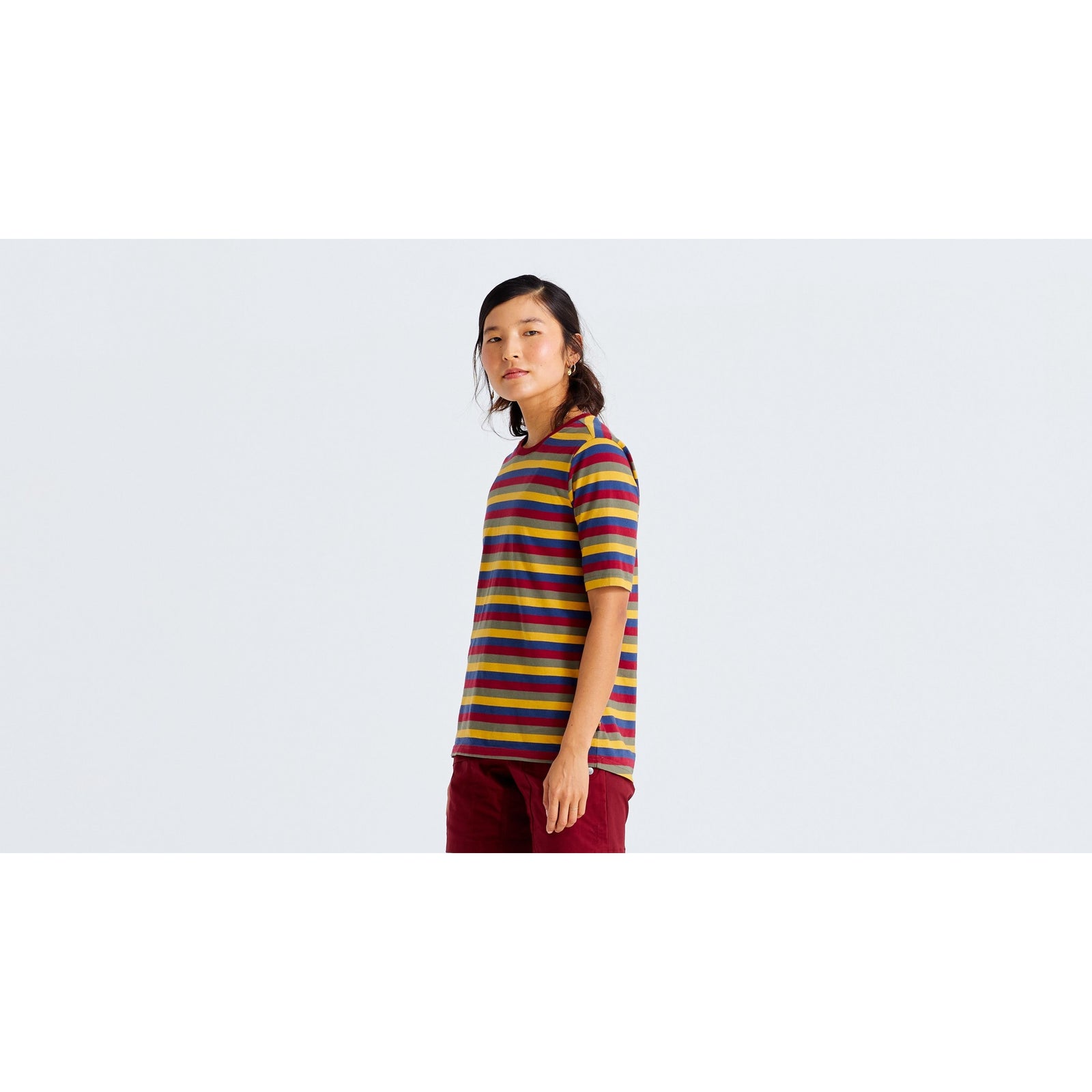 Women's Specialized/Fjällräven Cotton Striped Short Sleeve Tee