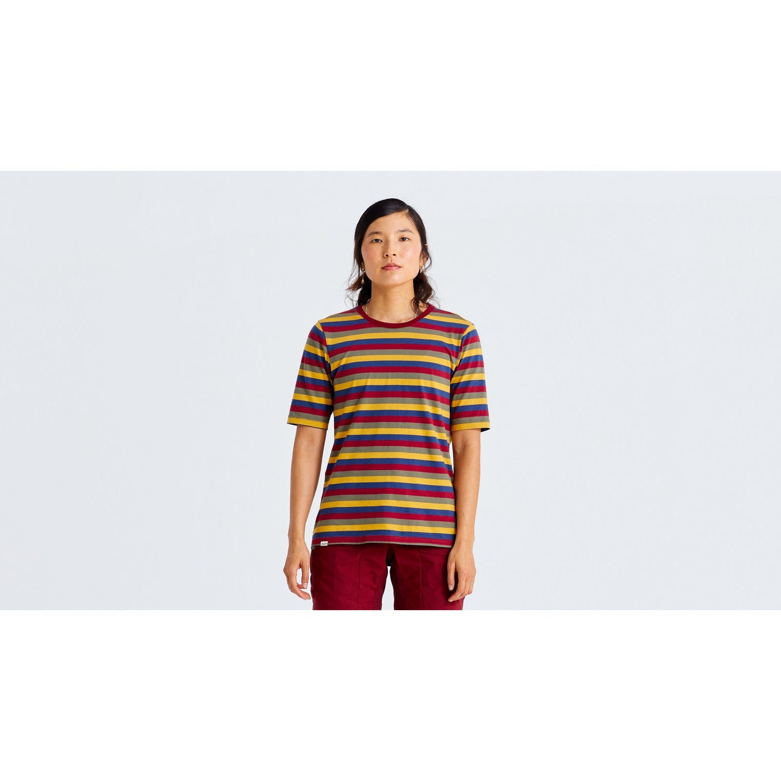 Women's Specialized/Fjällräven Cotton Striped Short Sleeve Tee