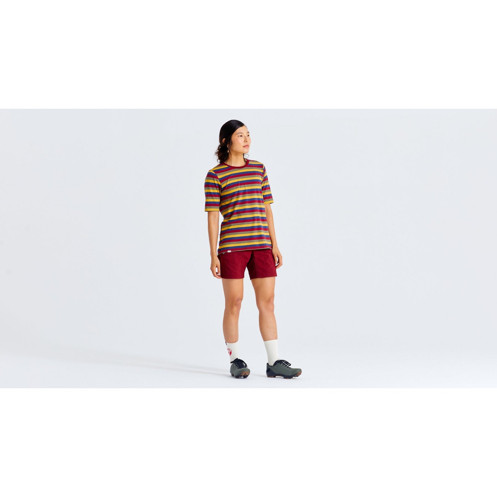 Women's Specialized/Fjällräven Cotton Striped Short Sleeve Tee