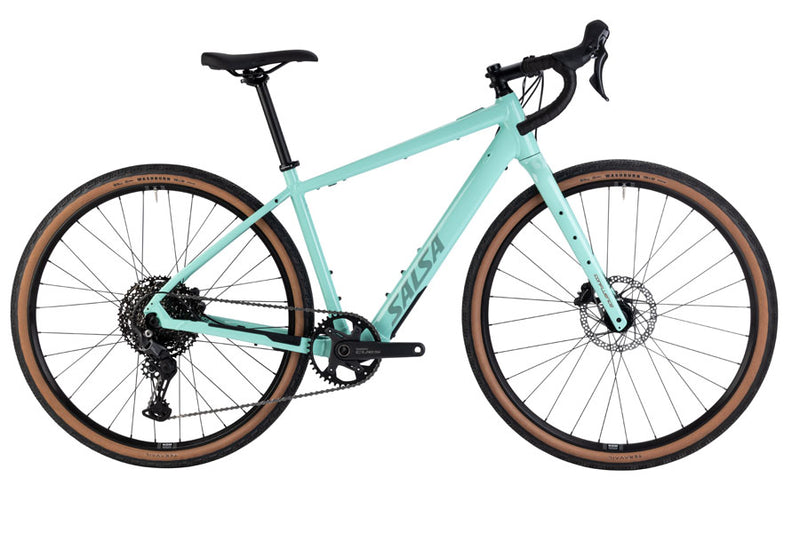 Salsa Confluence Drop Bar Cues 11 eBike - 700c Aluminum Spearmint Green 49cm