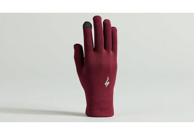 Specialized thermal knit glove lf maroon m
