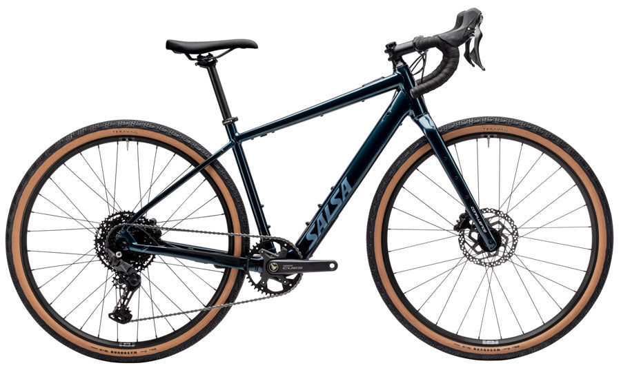 Salsa Confluence Drop Bar Cues 10 eBike - 700c Aluminum Midnight Blue 51cm