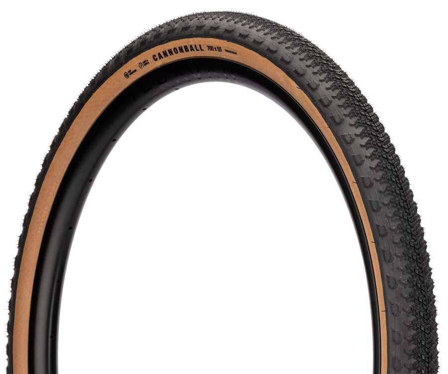 Teravail Cannonball Tire - 700 x 50 Tubeless Folding Tan Durable Fast Compound