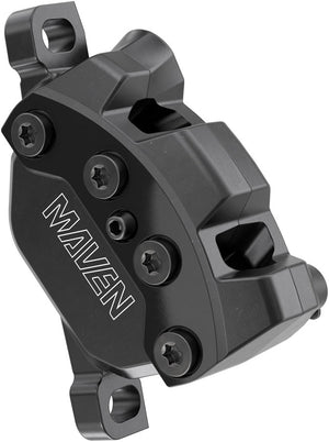 SRAM Maven Silver Disc Brake Caliper Assembly - Front/Rear Post Mount 4-Piston BLK B1
