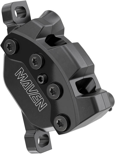 SRAM Maven Silver Disc Brake Caliper Assembly - Front/Rear Post Mount 4-Piston BLK B1