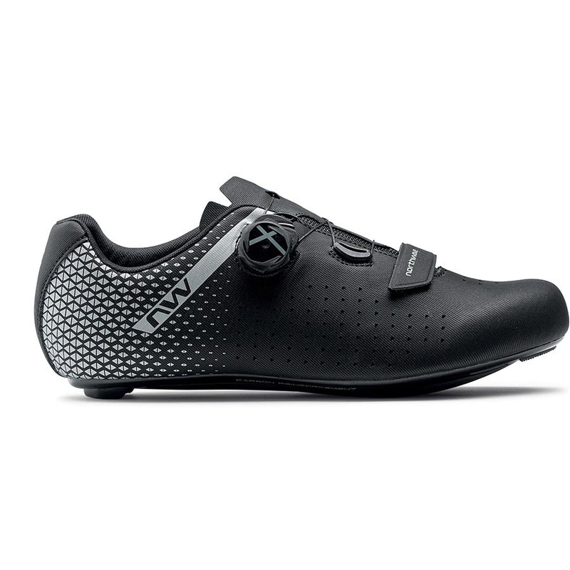 Northwave Core Plus 2 Wide Road Shoes Black/Silver 46