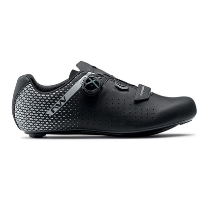 Northwave Core Plus 2 Wide Road Shoes Black/Silver 45