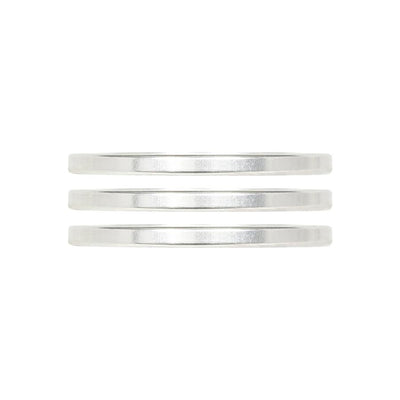Industry Nine iRiX Headset Spacer 1-1/8'' Height: 2.5mm Aluminum Silver 3pcs