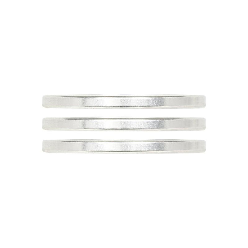 Industry Nine iRiX Headset Spacer 1-1/8'' Height: 2.5mm Aluminum Silver 3pcs