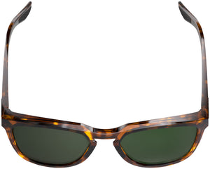 100% Hudson Sunglasses - Gloss Havana/Grey-Green Lens