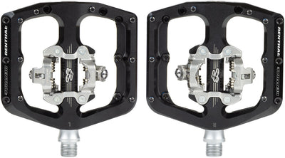 Renthal Revo-DHC Pedals - Dual Sided Clipless Platform Alloy 9/16" BLK Shimano SPD