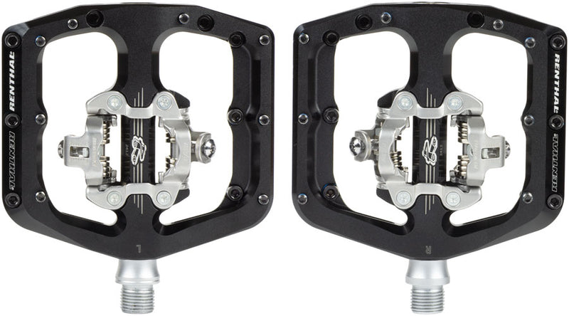 Renthal Revo-DHC Pedals - Dual Sided Clipless Platform Alloy 9/16" BLK Shimano SPD