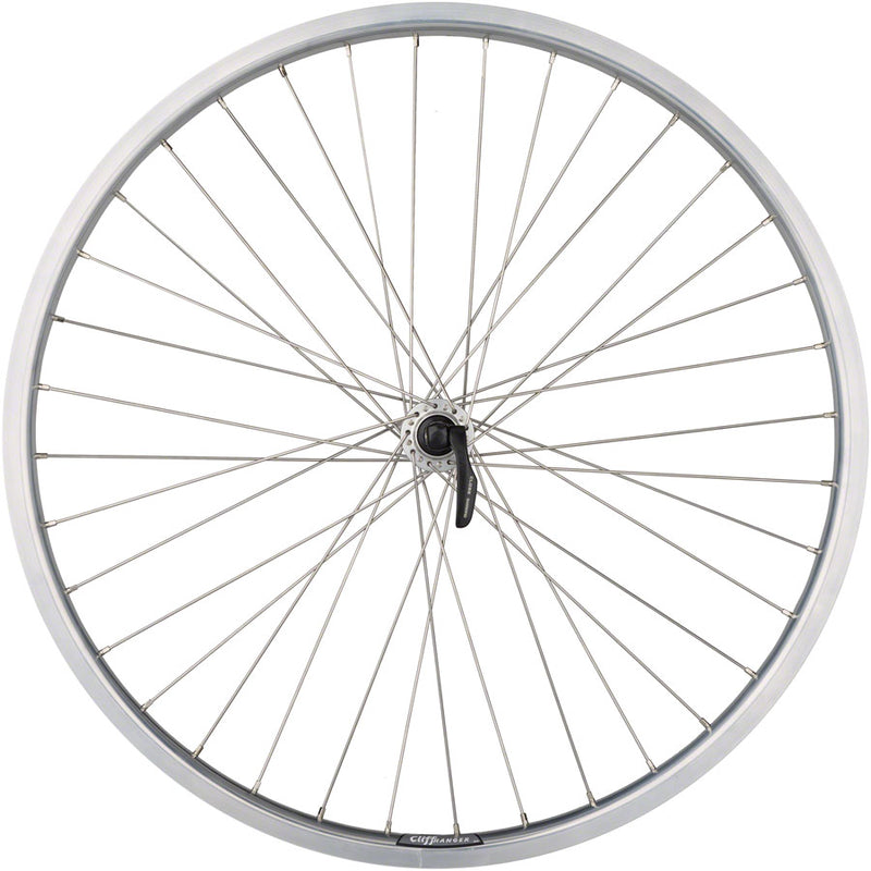 Quality Wheels Value HD Series Front Wheel - 26" QR x 100mm Rim Brake Silver Clincher 36H