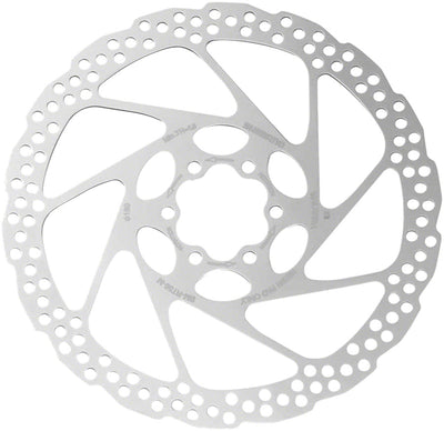 Shimano Deore SM-RT56-MP Disc Brake Rotor - 180mm 6-Bolt For Resin Pads Only Silver