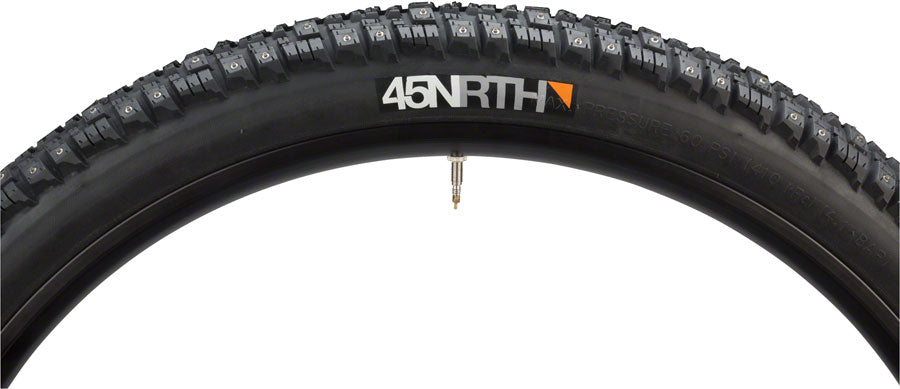 45NRTH Gravdal Tire - 26 x 2.0 Clincher Wire BLK 33 TPI 216 Carbide Steel Studs