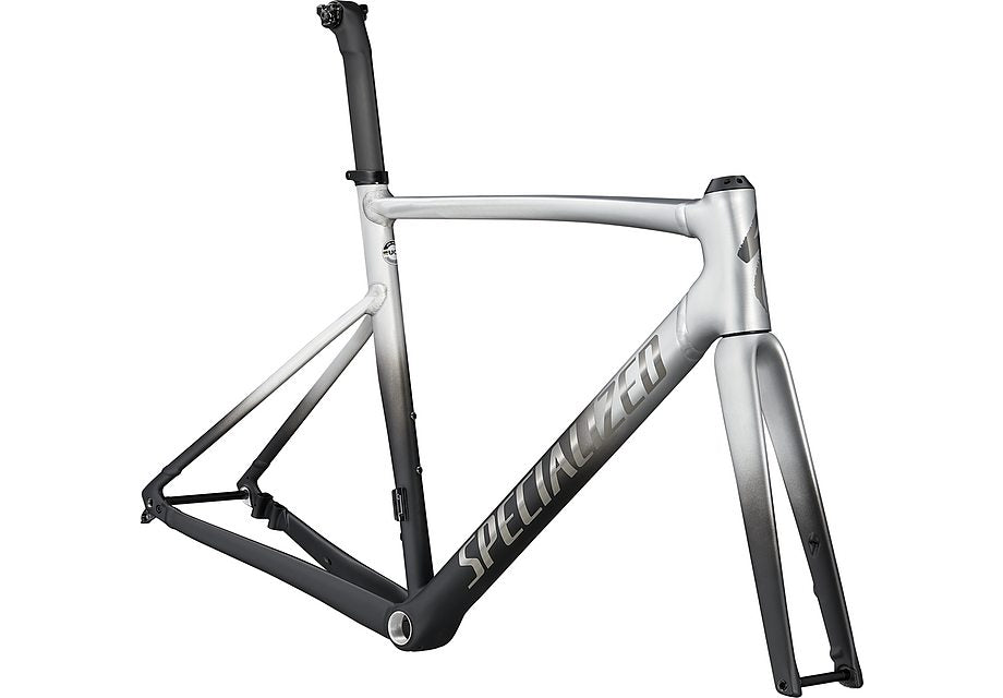 Specialized allez sprint frmset raw aluminum - black fade/black chrome 49