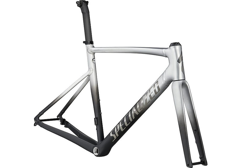 Specialized allez sprint frmset raw aluminum - black fade/black chrome 49