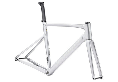 Specialized allez sprint frmset satin silver dust/gloss transparent decals 56