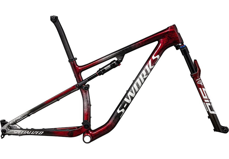 Specialized epic S-Works frmset gloss red tint / black tint / flake silver / granite l