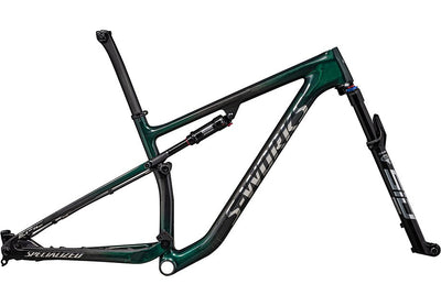 Specialized epic S-Works frmset gloss green tint fades over carbon / chrome l
