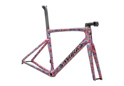 Specialized tarmac sl7 S-Works frmset gloss marbled lagoon blue-purple haze - orichid-blaze/violet purple topcoat/midnight shadow 56