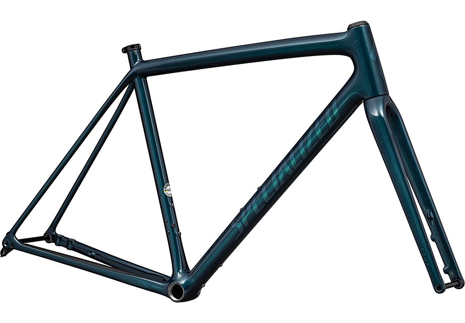 Specialized crux 10r frmset gloss metallic deep lake/ green pearl 49
