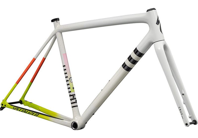 Specialized crux 10r frmset gloss dune/white birch/cactus bloom speckle 56