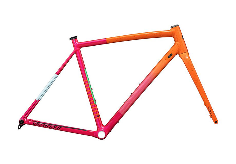 Specialized crux dS-Works frmset gloss amber glow / vivid pink / metallic midnight shadow / speckle 52