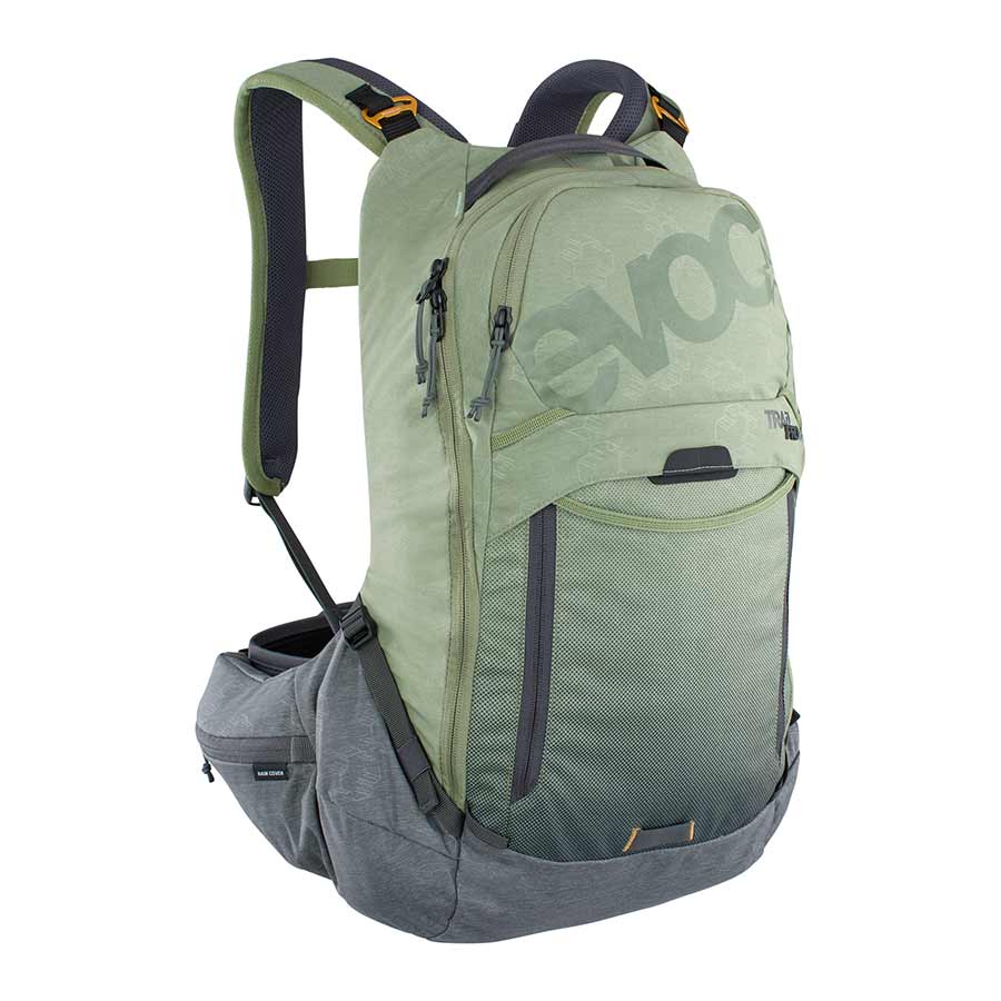EVOC Trail Pro 16 Protector backpack 16L Light Olive/Carbon Grey LXL
