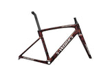 Specialized Roubaix S-Works Frameset Gloss Carbon / Red To Gold And Solidity Dry Brushed / Dune White 49