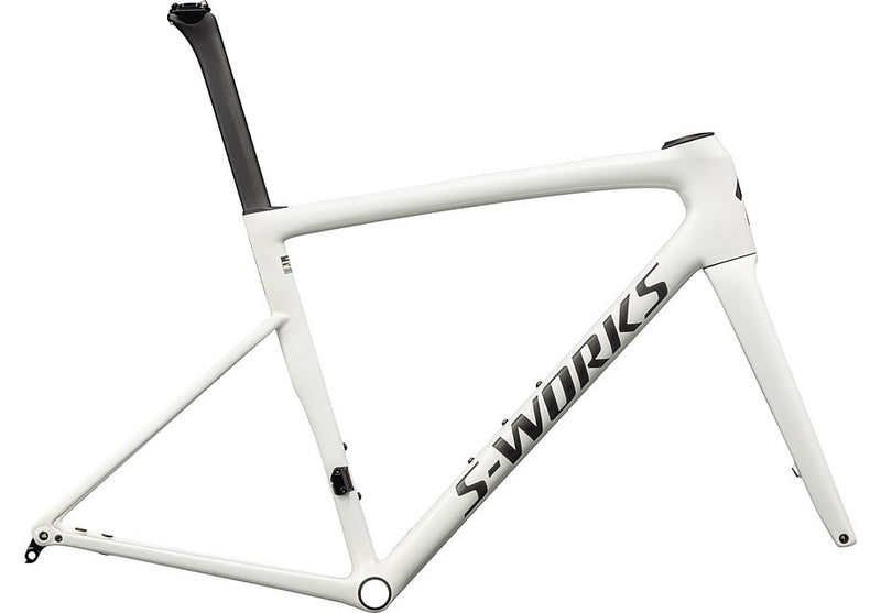 Specialized tarmac sl8 S-Works frmset gloss cqv reflex fine gold pearl over white / satin carbon 61