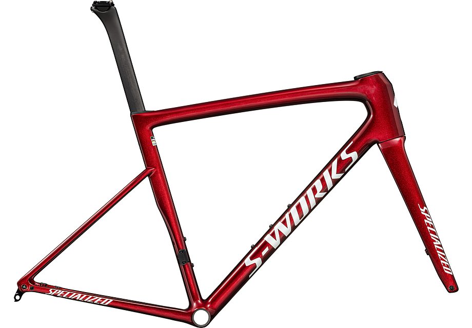 Specialized tarmac sl8 S-Works frmset gloss red sky / metallic white silver 56