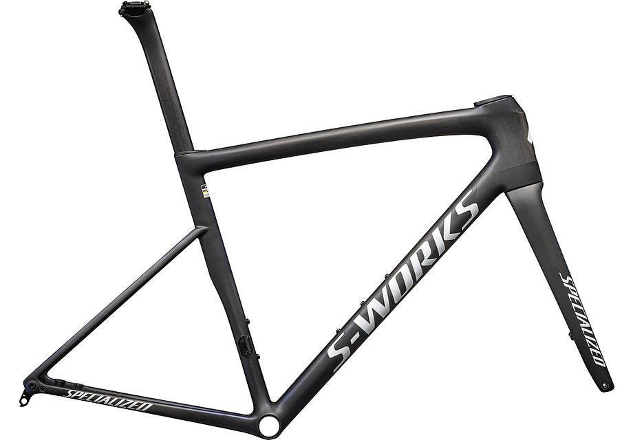 Specialized tarmac sl8 S-Works frmset satin carbon / viavi cynan blue / viavi silver-blue pearl edge fade/gloss metallic white silver 49