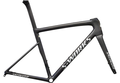 Specialized tarmac sl8 S-Works frmset satin carbon / viavi cynan blue / viavi silver-blue pearl edge fade/gloss metallic white silver 49
