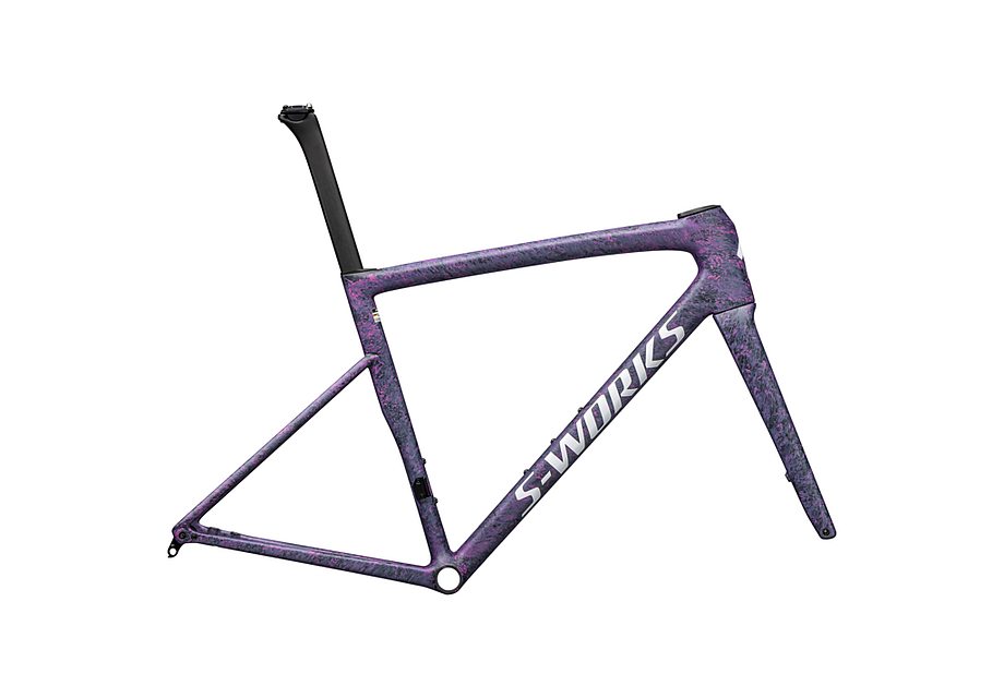 Specialized tarmac sl8 S-Works frmset satin carbon / rebel pink + deep lake metallic blurred impasto / gloss white 56