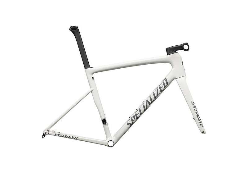 Specialized tarmac sl8 frmset gloss dune white / black pearl over ashen 58