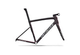 Specialized Tarmac Sl8 Frameset Satin Carbon / 100% Cqv Reflex Super Red Pearl Front Edge Fade / Metallic White Silver 52
