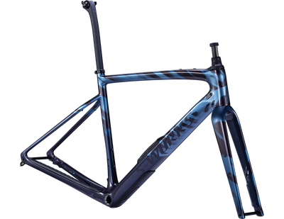 2022 Specialized S-Works Diverge Carbon Gravel Frameset - 61Cm, Gloss Light Silver/Dream Silver/Dusty Blue/Wild