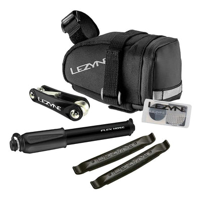 Lezyne M-Caddy Seat Bag Sport Kid Sport Drive HP Hand Pump Rap6 Tool SmartKit Composite Matrix Tire Levers BLK