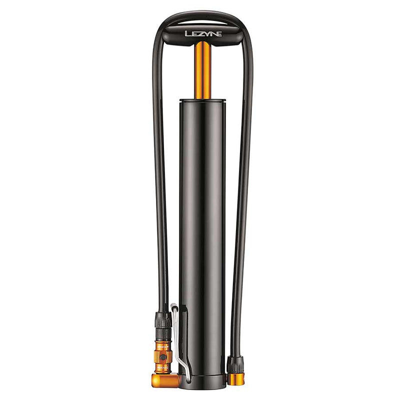 Lezyne Micro Floor Drive XL Large Volume 35psi Handpump- with Foot Peg Black