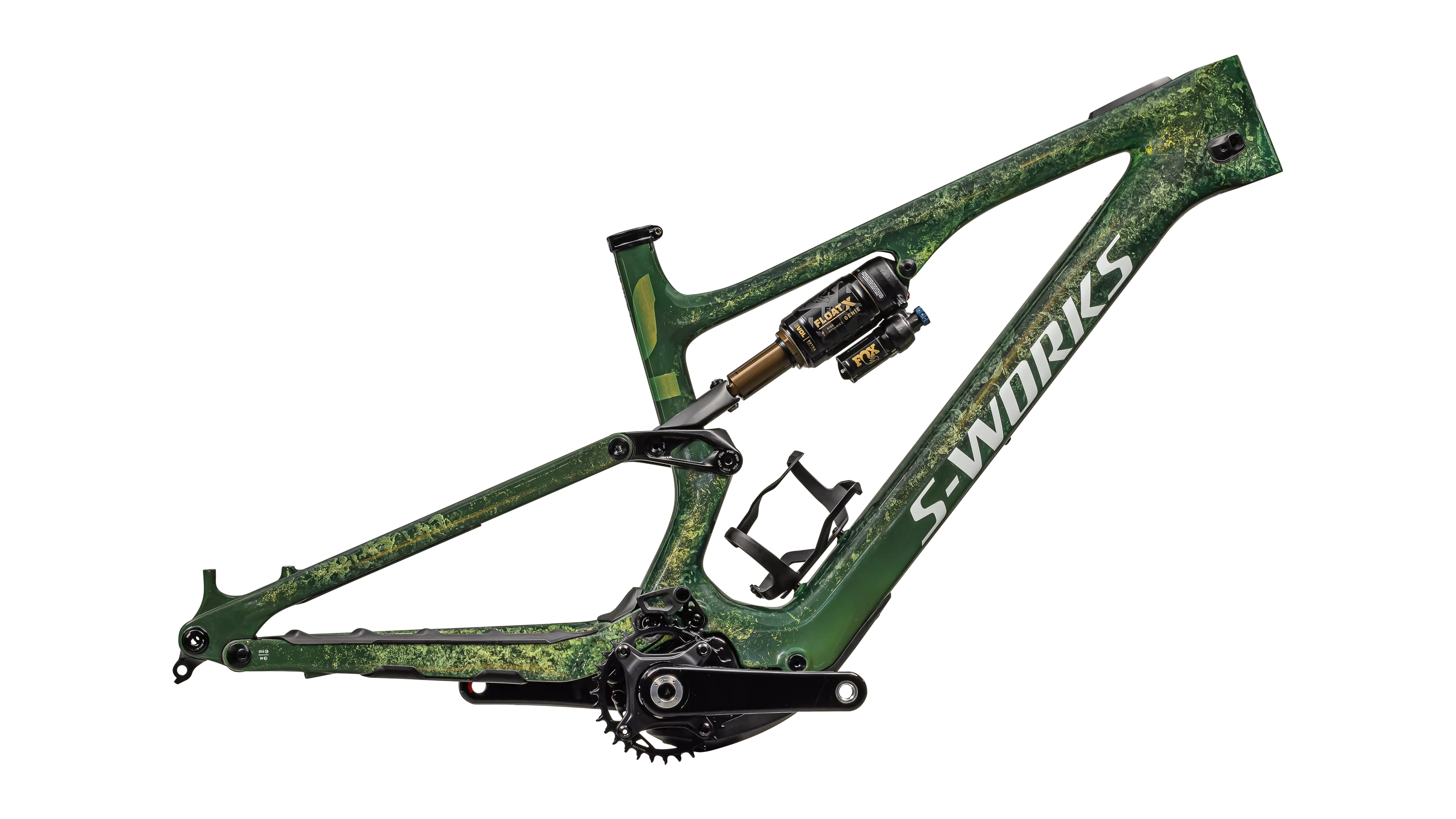 Specialized Levo Sl S-Works Carbon Frmset Ul Team Yellow Tint / Pearl Impasto / Dark Moss Green / Metallic White Silver S3