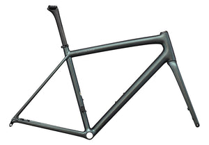 Specialized Aethos Frameset Satin Carbon + 50% Silver Blue Viavi /  10% Fog Tint 49