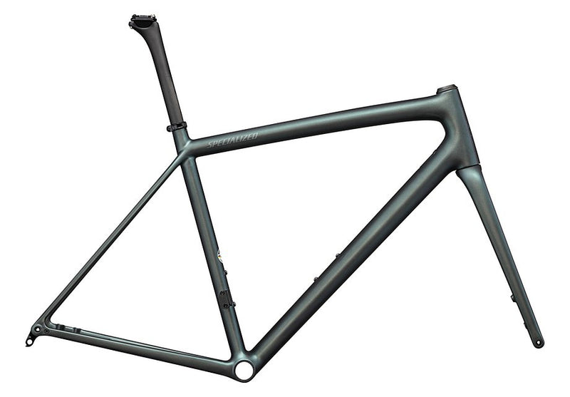 Specialized Aethos Frameset Satin Carbon + 50% Silver Blue Viavi /  10% Fog Tint 52