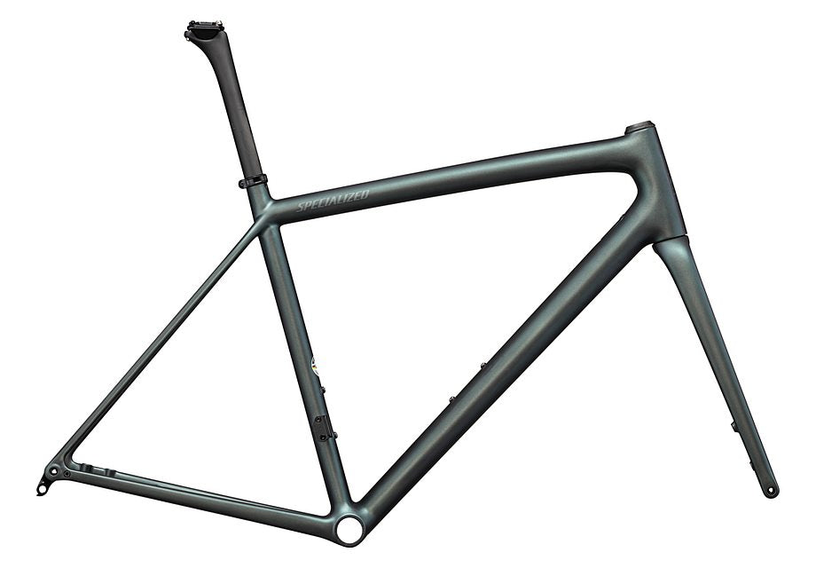 Specialized Aethos Frameset Satin Carbon + 50% Silver Blue Viavi /  10% Fog Tint 54
