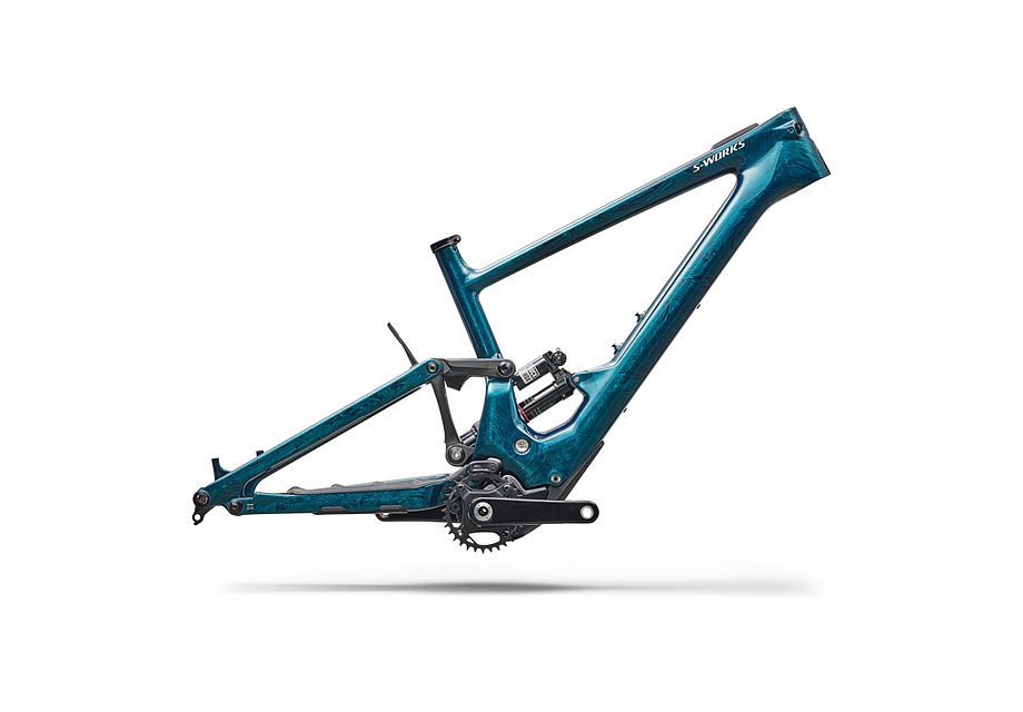 Specialized Kenevo Sl S-Works Carbon Frameset Teal Tint Over Smoke Strata / Dune White S5