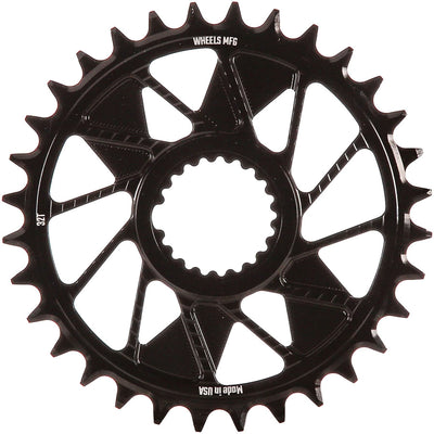 Wheels Manufacturing Direct Mount Chainring - 32t Shimano Direct Mount 1.5mm Inboard Offset T-Type Chain Compatible BLK