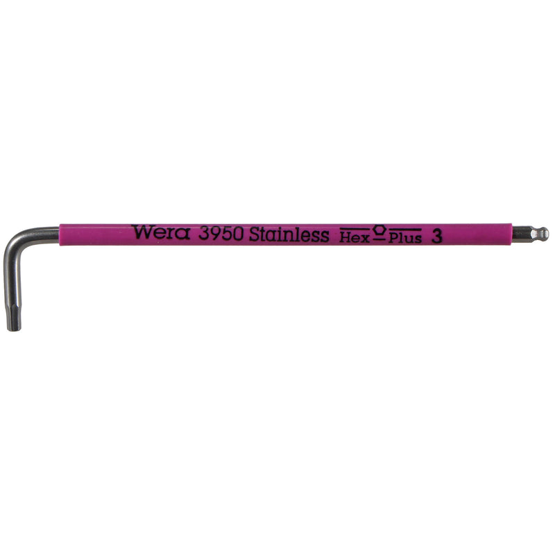 Wera Tool 3950 SPKL Multicolor Stainless L-Key 3mm